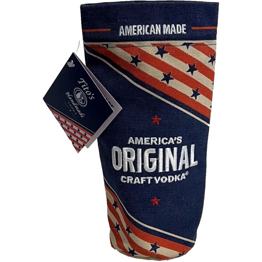 🇺🇸 TWO NWT Tito's Vodka Bottle Bag - 4th of July Limited Edition Stars & Stripes